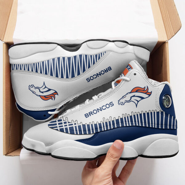 Tubopro Denver Broncos NFL AJ13 Sneakers Shoes For Men And Women - Image 2