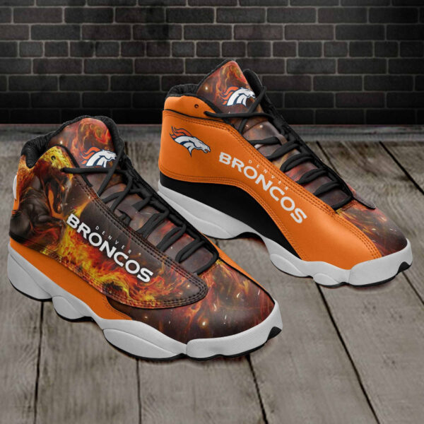 Tubopro Denver Broncos NFL AJ13 Sneakers Shoes For Men And Women - Image 2