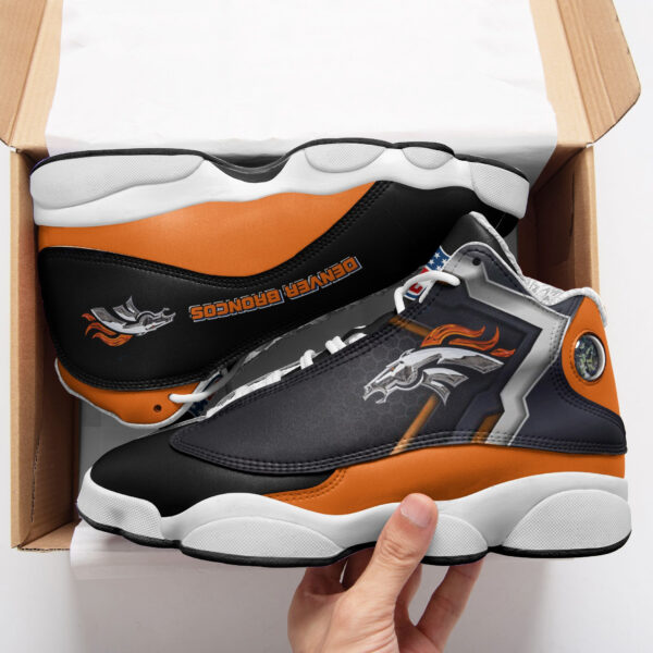 Tubopro Denver Broncos NFL AJ13 Sneakers Shoes For Men And Women - Image 2