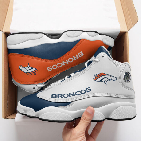Tubopro Denver Broncos NFL AJ13 Sneakers Shoes For Men And Women - Image 3