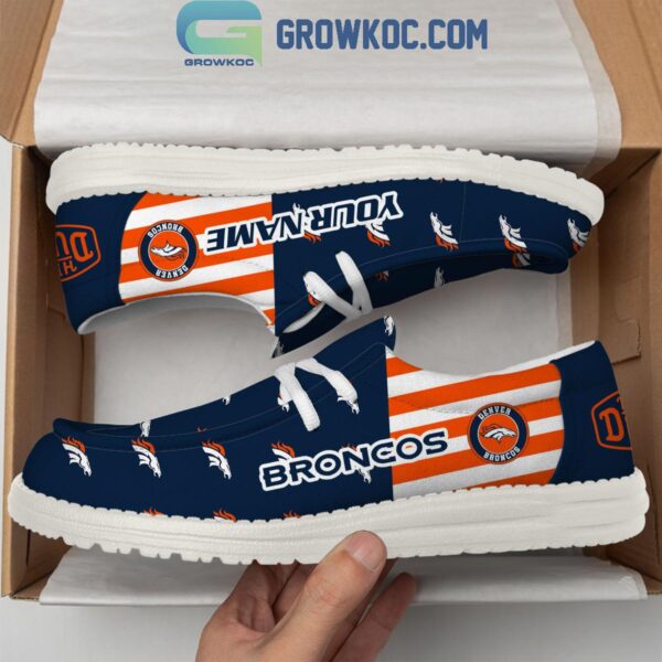 Tubopro Denver Broncos Personalized Hey Dude Shoes For Men And Women
