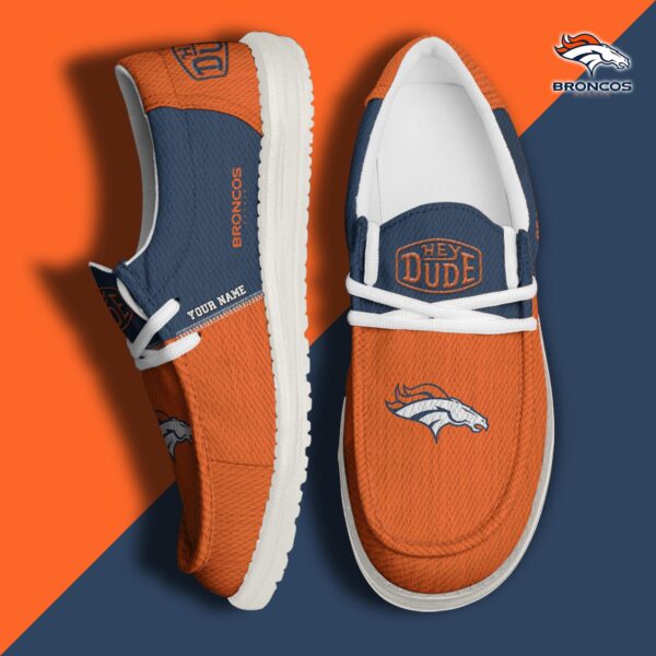 Tubopro Denver Broncos Personalized Hey Dude Shoes For Men And Women