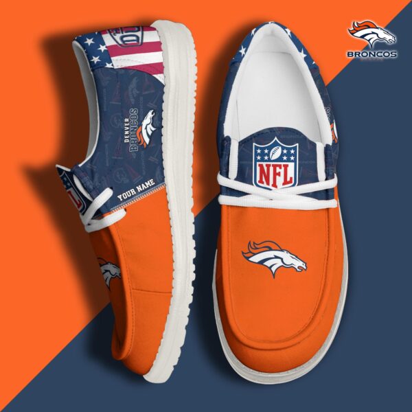 Tubopro Denver Broncos Personalized Hey Dude Shoes For Men And Women
