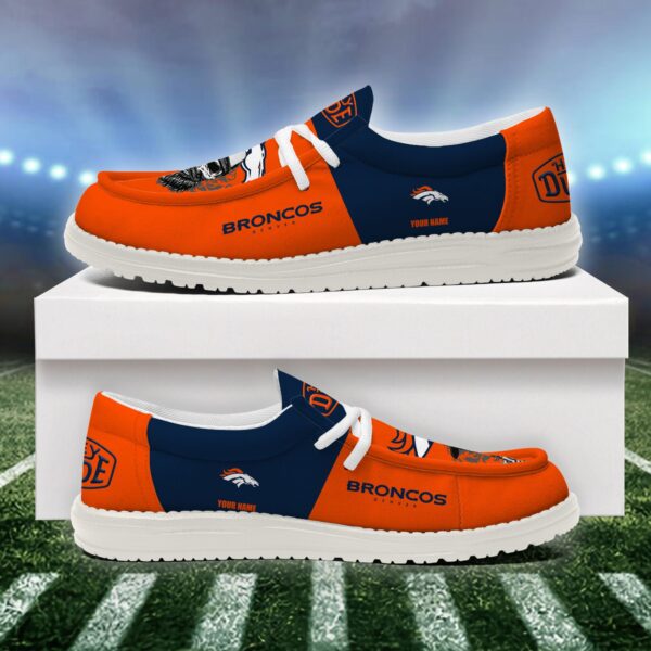 Tubopro Denver Broncos Personalized Hey Dude Shoes For Men And Women - Image 4