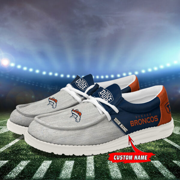 Tubopro Denver Broncos Personalized Hey Dude Shoes For Men And Women - Image 3