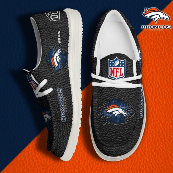 Tubopro Denver Broncos Personalized Hey Dude Shoes For Men And Women