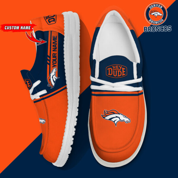 Tubopro Denver Broncos Personalized Hey Dude Shoes For Men And Women