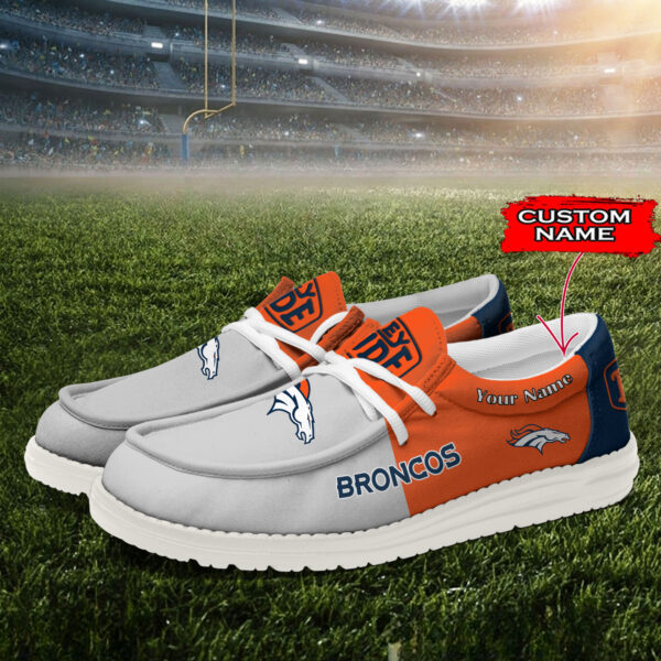 Tubopro Denver Broncos Personalized Hey Dude Shoes For Men And Women - Image 2