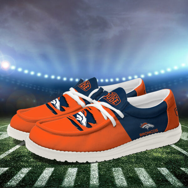 Tubopro Denver Broncos Personalized Hey Dude Shoes For Men And Women - Image 2