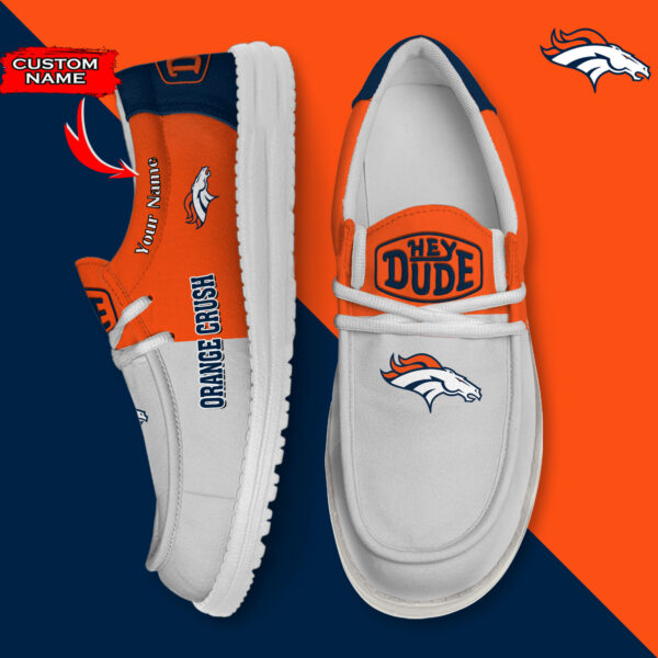 Tubopro Denver Broncos Personalized Hey Dude Shoes For Men And Women