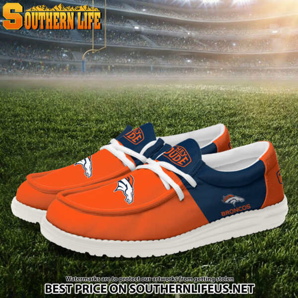 Tubopro Denver Broncos Personalized Hey Dude Shoes For Men And Women - Image 2