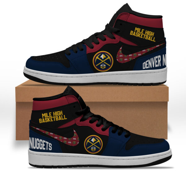 Tubopro Denver Nuggets AJ1 High Sneakers Shoes For Men And Women