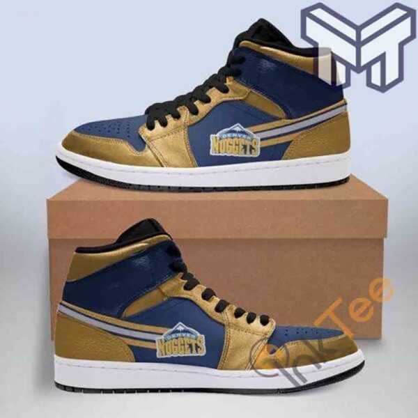 Tubopro Denver Nuggets AJ1 High Sneakers Shoes For Men And Women - Image 2