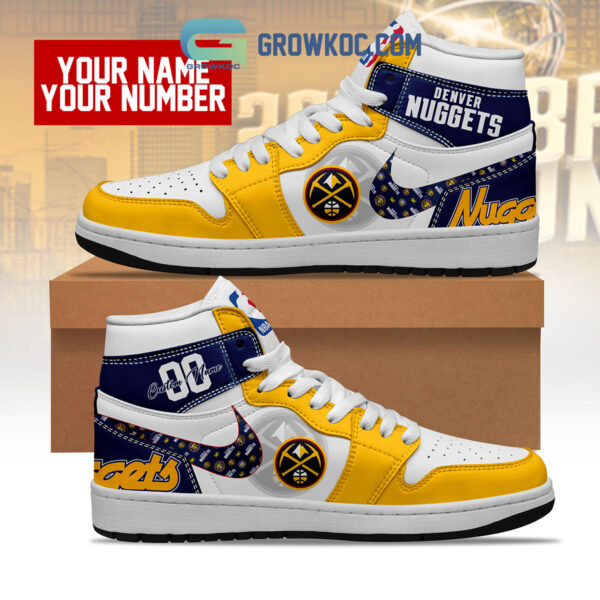 Tubopro Denver Nuggets AJ1 High Sneakers Shoes For Men And Women