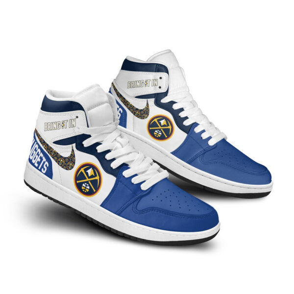 Tubopro Denver Nuggets AJ1 High Sneakers Shoes For Men And Women - Image 2