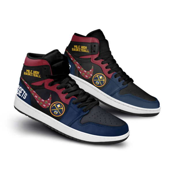 Tubopro Denver Nuggets AJ1 High Sneakers Shoes For Men And Women - Image 3