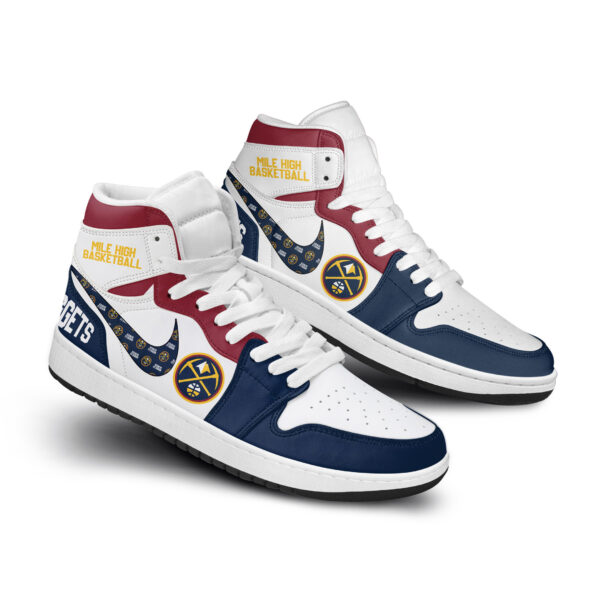 Tubopro Denver Nuggets AJ1 High Sneakers Shoes For Men And Women - Image 3