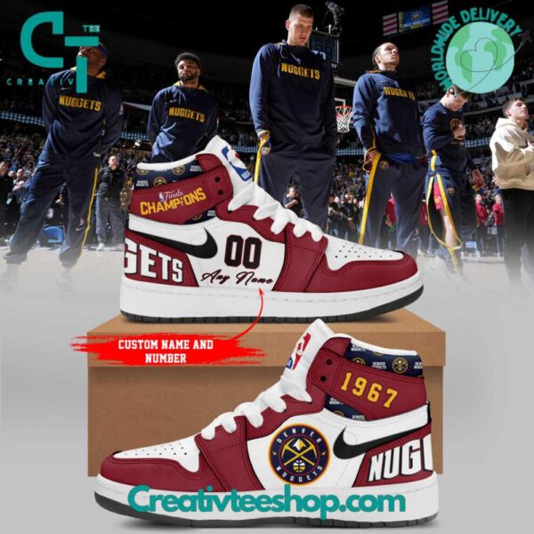 Tubopro Denver Nuggets AJ1 High Sneakers Shoes For Men And Women