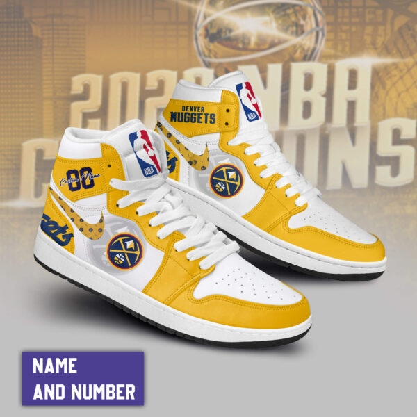 Tubopro Denver Nuggets AJ1 High Sneakers Shoes For Men And Women