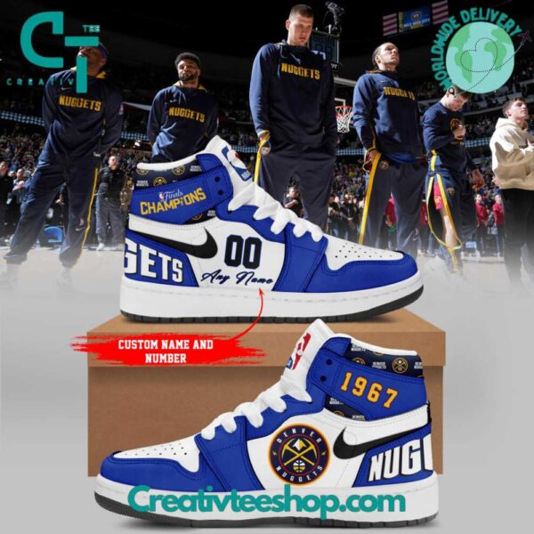 Tubopro Denver Nuggets AJ1 High Sneakers Shoes For Men And Women