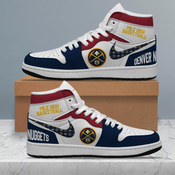 Tubopro Denver Nuggets AJ1 High Sneakers Shoes For Men And Women