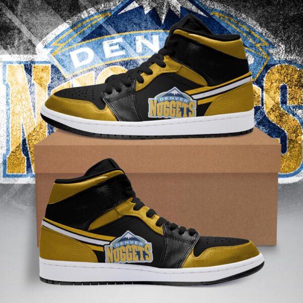 Tubopro Denver Nuggets NBA AJ1 High Sneakers Shoes For Men And Women
