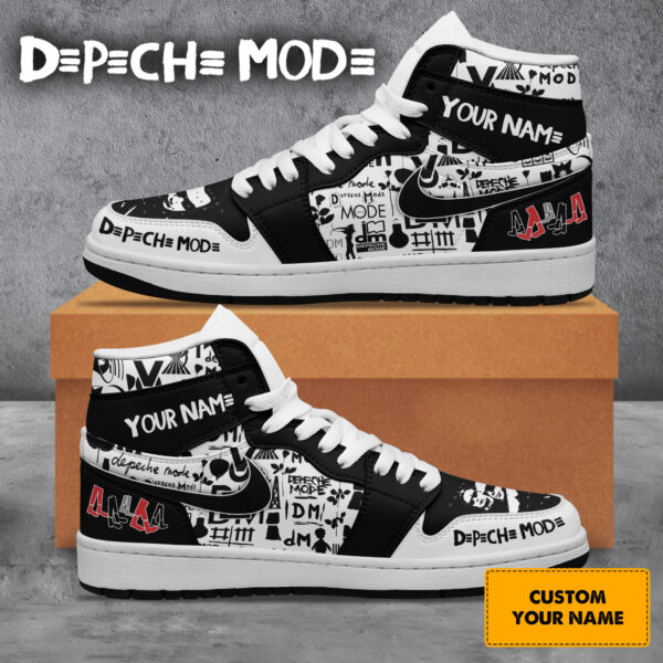 Tubopro Depeche Mode AJ1 High Sneakers Shoes For Men And Women - Image 2