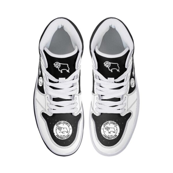 Tubopro Derby County AJ1 High Sneakers Shoes For Men And Women - Image 3