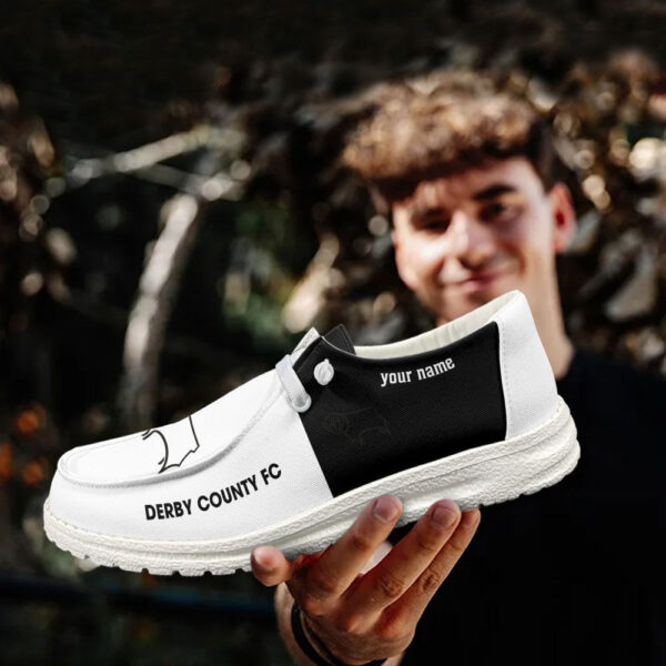 Tubopro Derby County Personalized Hey Dude Shoes For Men And Women - Image 2
