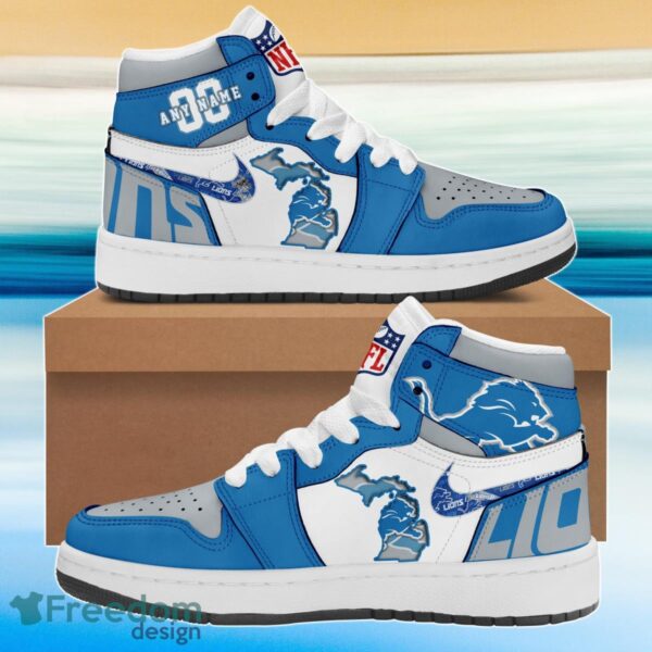 Tubopro Detroit Lions AJ1 High Sneakers Shoes For Men And Women