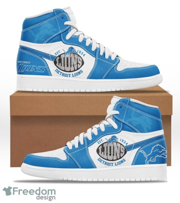 Tubopro Detroit Lions AJ1 High Sneakers Shoes For Men And Women