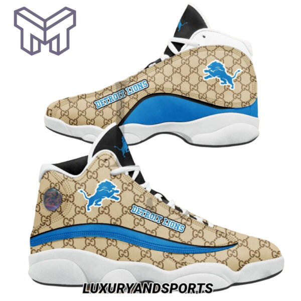 Tubopro Detroit Lions AJ13 Sneakers Shoes For Men And Women