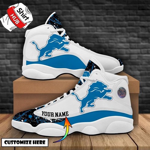 Tubopro Detroit Lions AJ13 Sneakers Shoes For Men And Women
