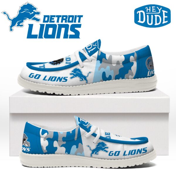 Tubopro Detroit Lions Personalized Hey Dude Shoes For Men And Women