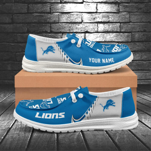 Tubopro Detroit Lions Hey Dude Shoes For Men And Women - Image 5