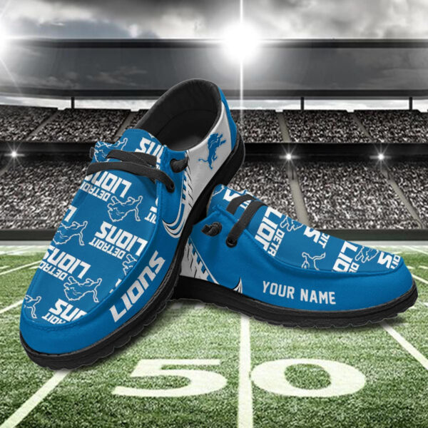 Tubopro Detroit Lions Hey Dude Shoes For Men And Women - Image 2