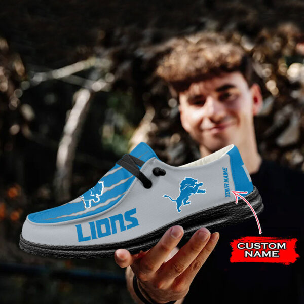 Tubopro Detroit Lions Hey Dude Shoes For Men And Women - Image 3