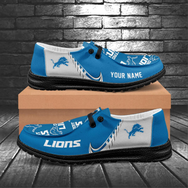 Tubopro Detroit Lions Hey Dude Shoes For Men And Women - Image 6