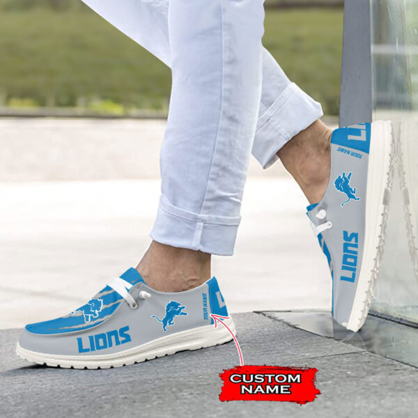 Tubopro Detroit Lions Hey Dude Shoes For Men And Women - Image 5