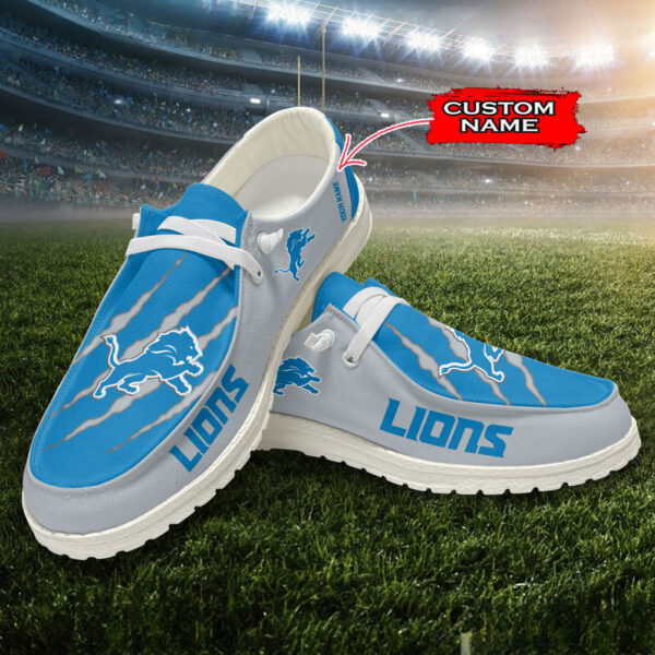 Tubopro Detroit Lions Hey Dude Shoes For Men And Women - Image 2