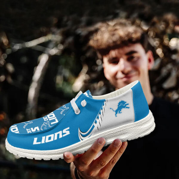 Tubopro Detroit Lions Hey Dude Shoes For Men And Women - Image 3