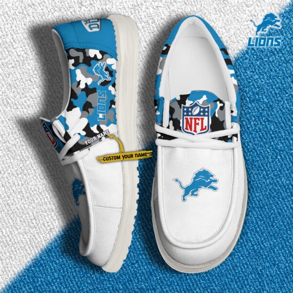 Tubopro Detroit Lions Hey Dude Shoes For Men And Women - Image 2