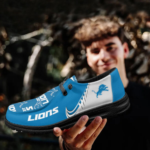 Tubopro Detroit Lions Hey Dude Shoes For Men And Women - Image 4