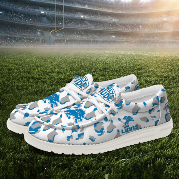 Tubopro Detroit Lions Hey Dude Shoes For Men And Women Ver2 - Image 3