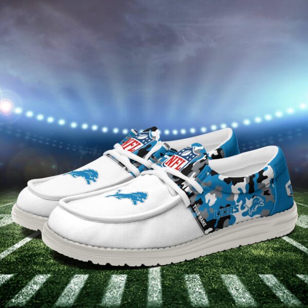 Tubopro Detroit Lions Hey Dude Shoes For Men And Women - Image 4