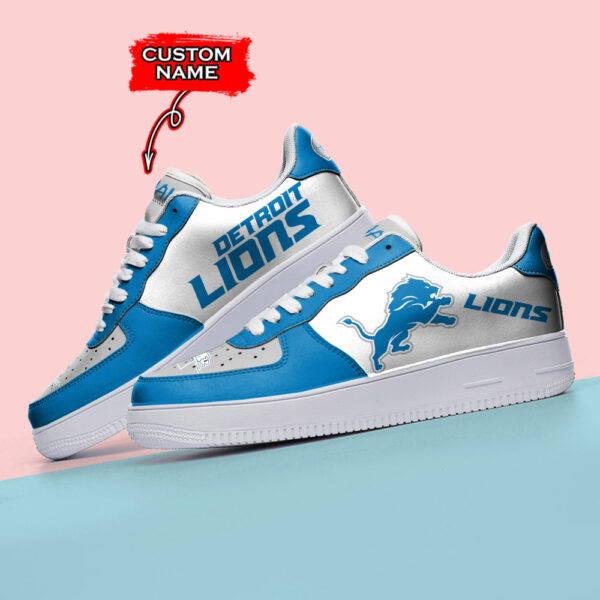 Tubopro Detroit Lions NFL Air Low-Top Sneakers Shoes For Men And Women - Image 3