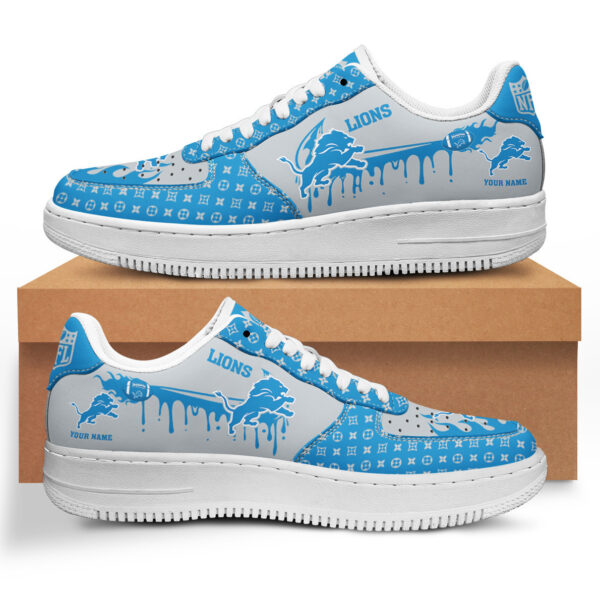 Tubopro Detroit Lions NFL Air Low-Top Sneakers Shoes For Men And Women