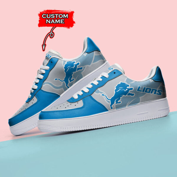 Tubopro Detroit Lions NFL Air Low-Top Sneakers Shoes For Men And Women - Image 3