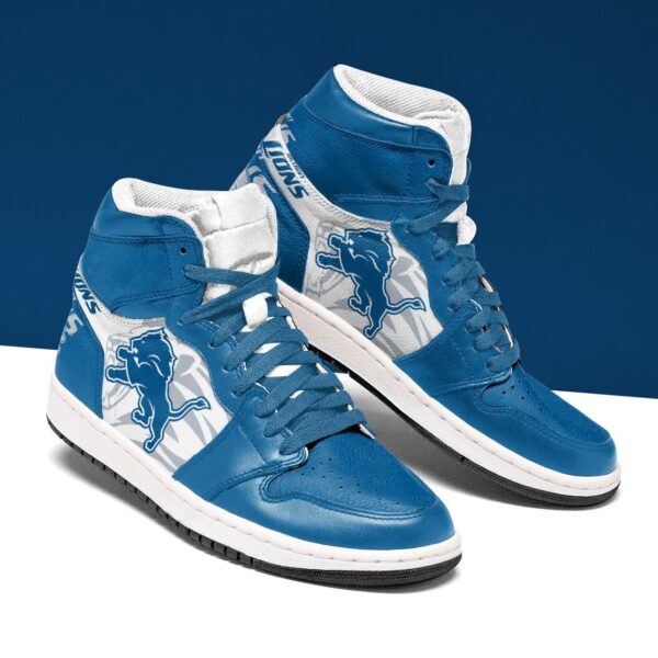 Tubopro Detroit Lions NFL AJ1 High Sneakers Shoes For Men And Women - Image 2