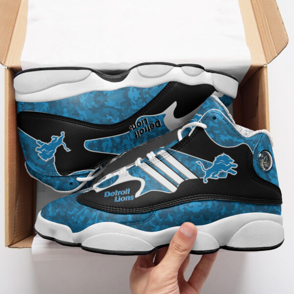 Tubopro Detroit Lions NFL AJ13 Sneakers Shoes For Men And Women - Image 2